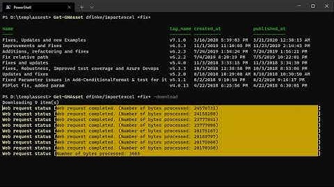 PowerShell - Download zip files from GitHub Releases for a repo