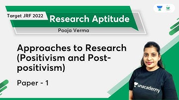 Research aptitude | Approaches to Research (Positivism and Post-Positivism) | JRF 2022 | Pooja Verma