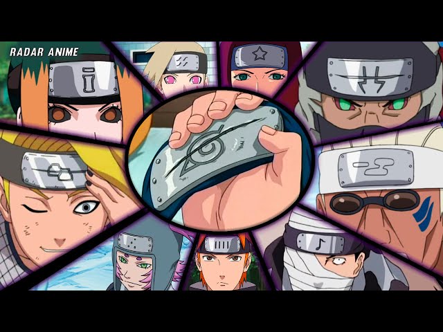 TODAS AS VILAS NINJAS E PAISES DE NARUTO 