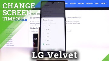 How to Change Screen Timeout in LG Velvet – Display Settings