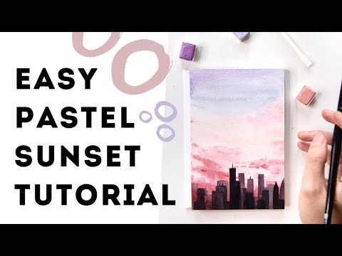 [Anxiety-Relief]-Easy-Watercolor-Tutorial-for-Beginners-初学者