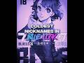 Coldest nicknames in blue lock shorts anime bluelock