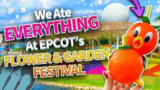 We Ate EVERYTHING at EPCOT&#39;s Flower &amp; Garden Festival