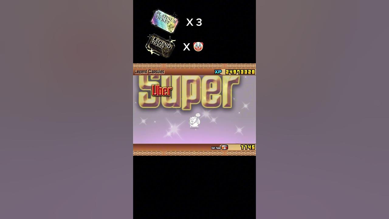 Let’s Waste 4 Legend Tickets 🤡 (Battle cats)