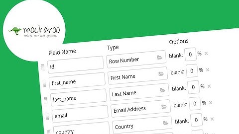 1. Test Data Generation || Mockaroo.