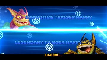 Springtime Trigger Happy VS Legendary Trigger Happy! Skylanders Arena Battles