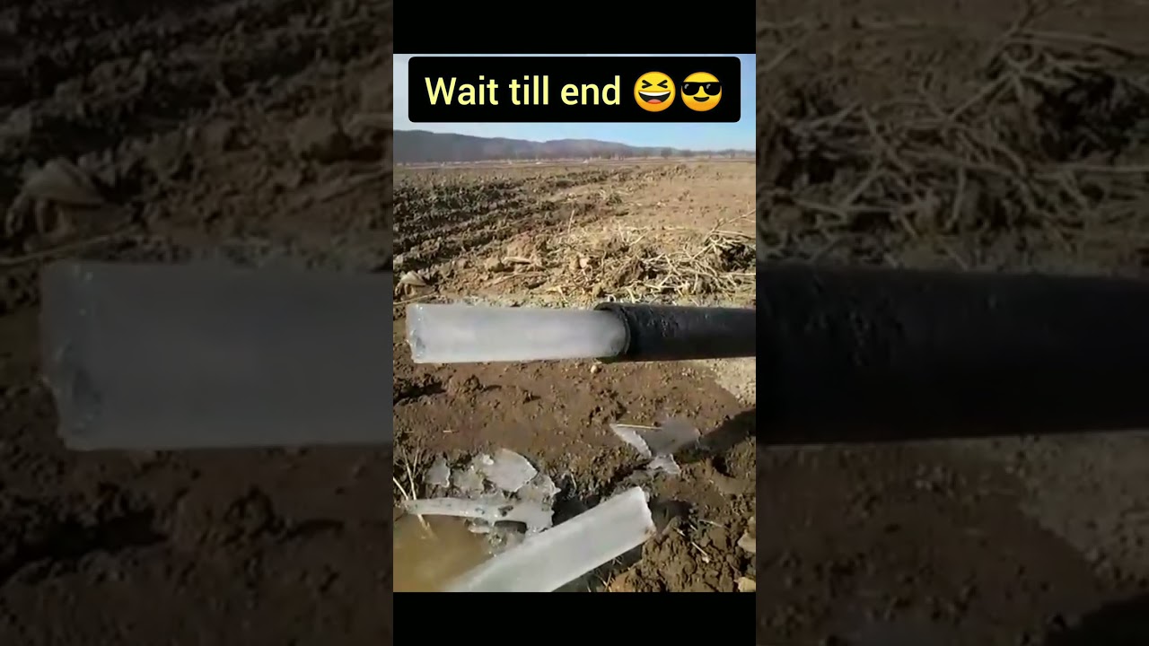 Ice comes out of pipe instead of water 
