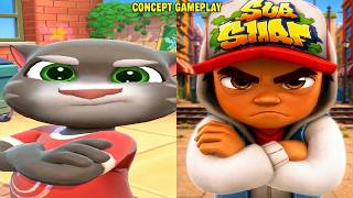 Talking Tom Cat 2026 VS Subway Surfers Jake | Jake Copies Tom’s Moves! AI Concept Gameplay screenshot 3