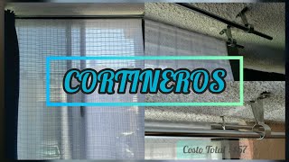 COMO HACER UN CORTINERO - con menos de 💲50 , facil y económico | CHULEANDO EL DEPA.