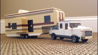 LEGO Custom 5th Wheel Camper and Pickup Truck | MOC Overview