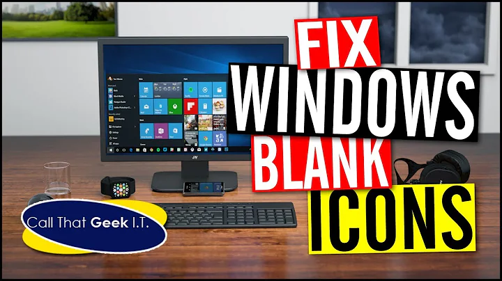 How to Rebuild Icon Cache Windows 10 - Fix Blank App Icons - iconcache db