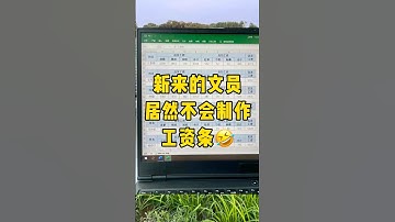 下班前一分钟做好全公司员工的工资条#工资条 #涨知识 #办公技巧 #职场 #Excel