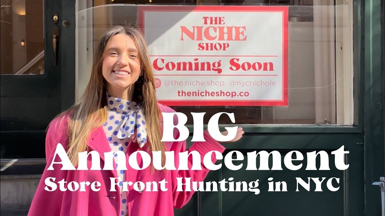 I have a BIG ANNOUNCEMENT | STORE FRONT HUNTING in NYC