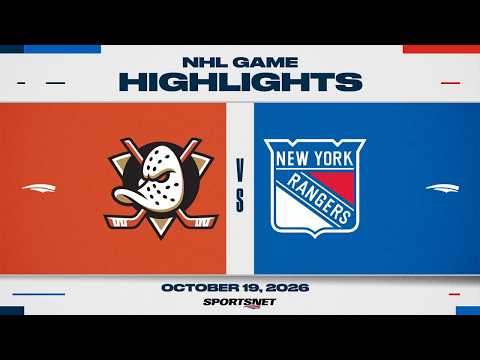 Capa de NHL Highlights - Ducks vs. Rangers - October 19, 2026