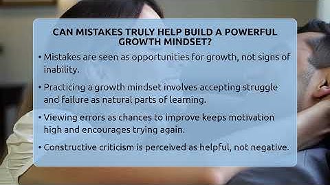Can Mistakes Truly Help Build A Powerful Growth Mindset? - The Personal Growth Path