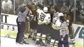 Bruins - Flames scrum 2/7/91