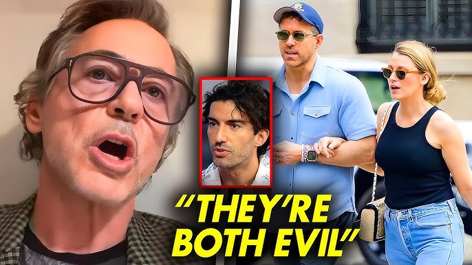 Robert Downey Jr Reveals Blake & Ryan Tried To Set Him Up Like Justin  Baldoni - YouTube