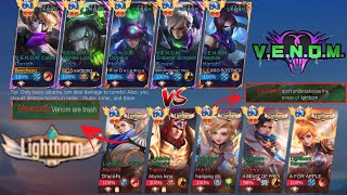 V.e.n.o.m Squad Vs Lightborn Trashtalkers They Said V.e.n.o.m Are Trash