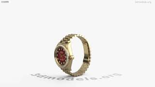 Rolex The Datejust Light and shade 3D model by 3DModels.org