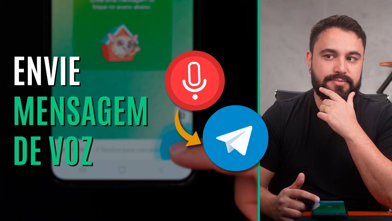 COMO MANDAR UM ÁUDIO PELO TELEGRAM
