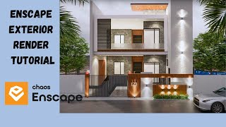 Sketchup House Design + Enscape 3.0 Rendering| Enscape for beginners  creating architectural renders