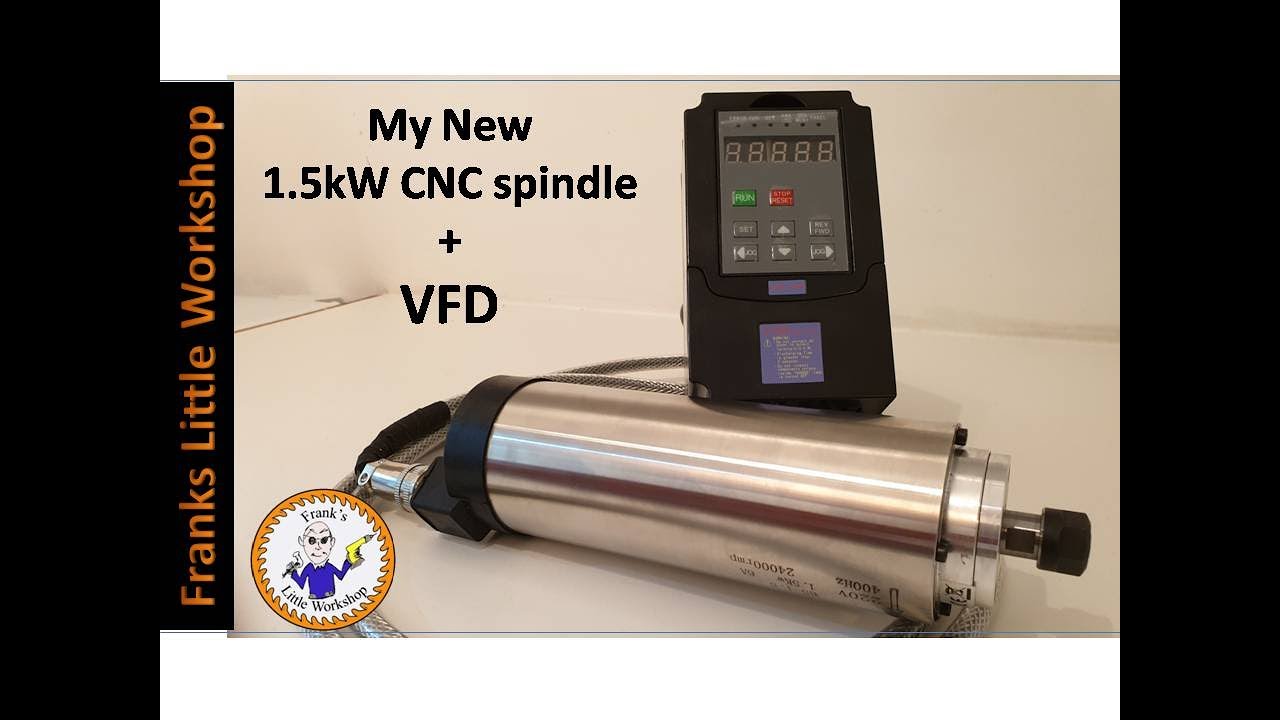 Шпиндель с ЧПУ с воздушным охлаждением мощностью 1,5 кВт + ЧРП.