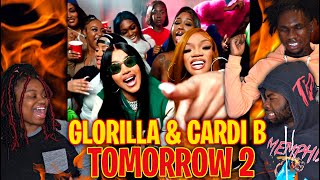 CARDI SNAPPED!! GloRilla, Cardi B - Tomorrow 2 (Official Music Video) | REACTION