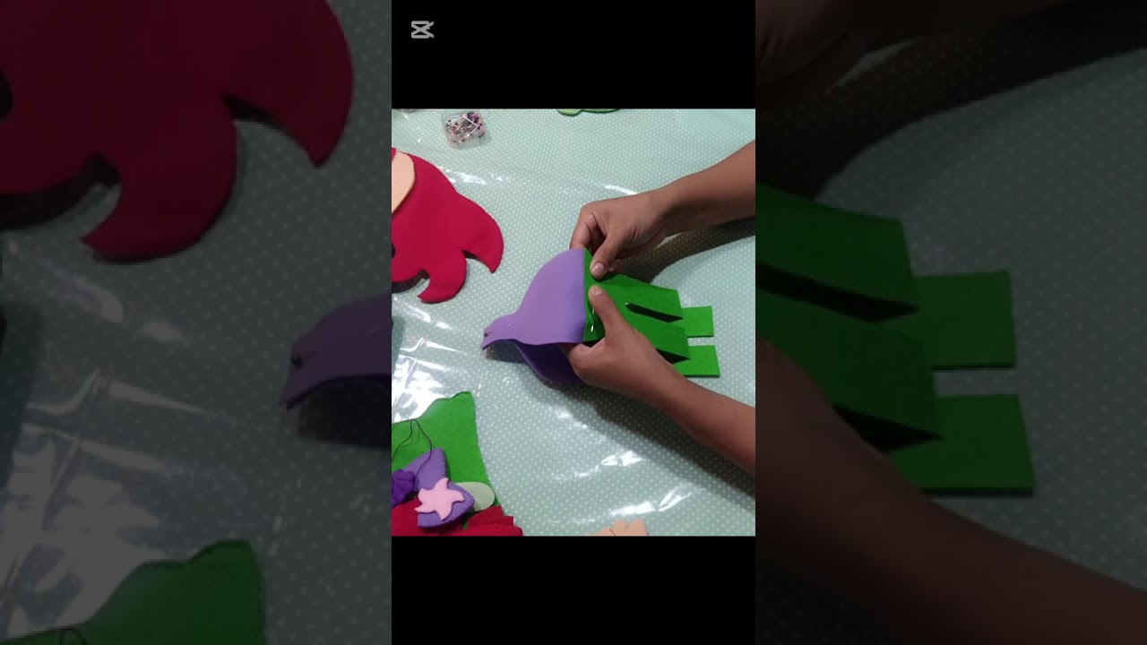 Gnomita Ariel hecha en fieltro 