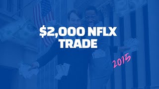 Options Trading - Live $2,000 NFLX Call Option