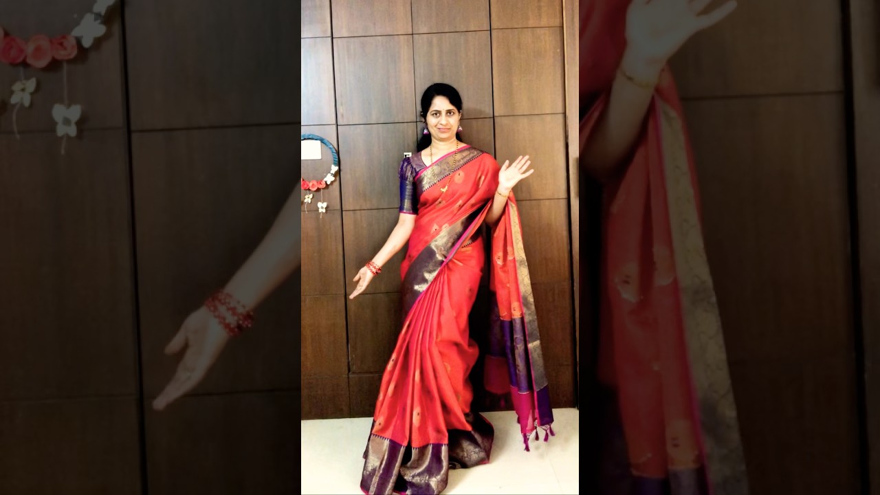 🔥#saree pallu hack #sareetips #sareetricks #itsmeevijaya #ytshorts