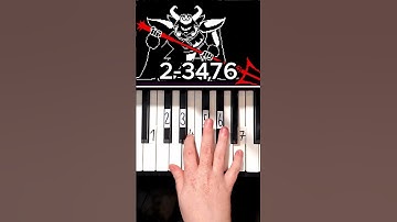 ASGORE Undertale Piano Tutorial #shorts