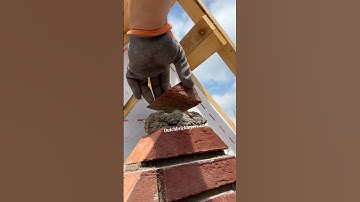 Bricklaying Top brick #asmr #bricklayer #masonry y