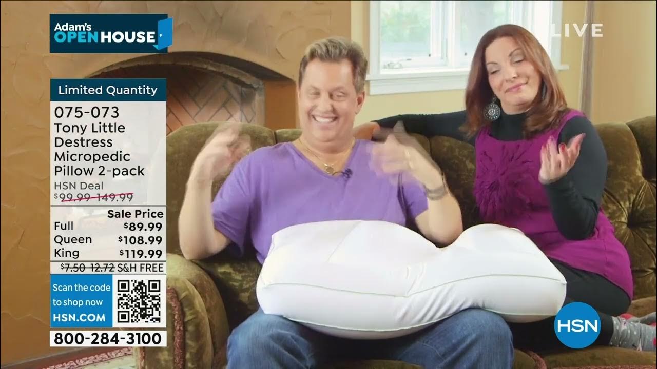 Tony Little DeStress Micropedic Pillow 2pack w/2 Pillowc... YouTube