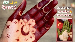 Easy Red Mehndi Design How To Make Trending Moon Mehendi Eid Special Chand Mehandi Ka Design