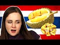 Irish People Try Thai Snacks (DURIAN Candy!)