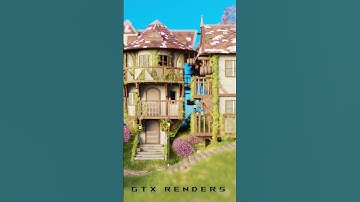 I MASTERED Wizard House Blender Render and You Can Too! #blender3d #3danimation #architecture