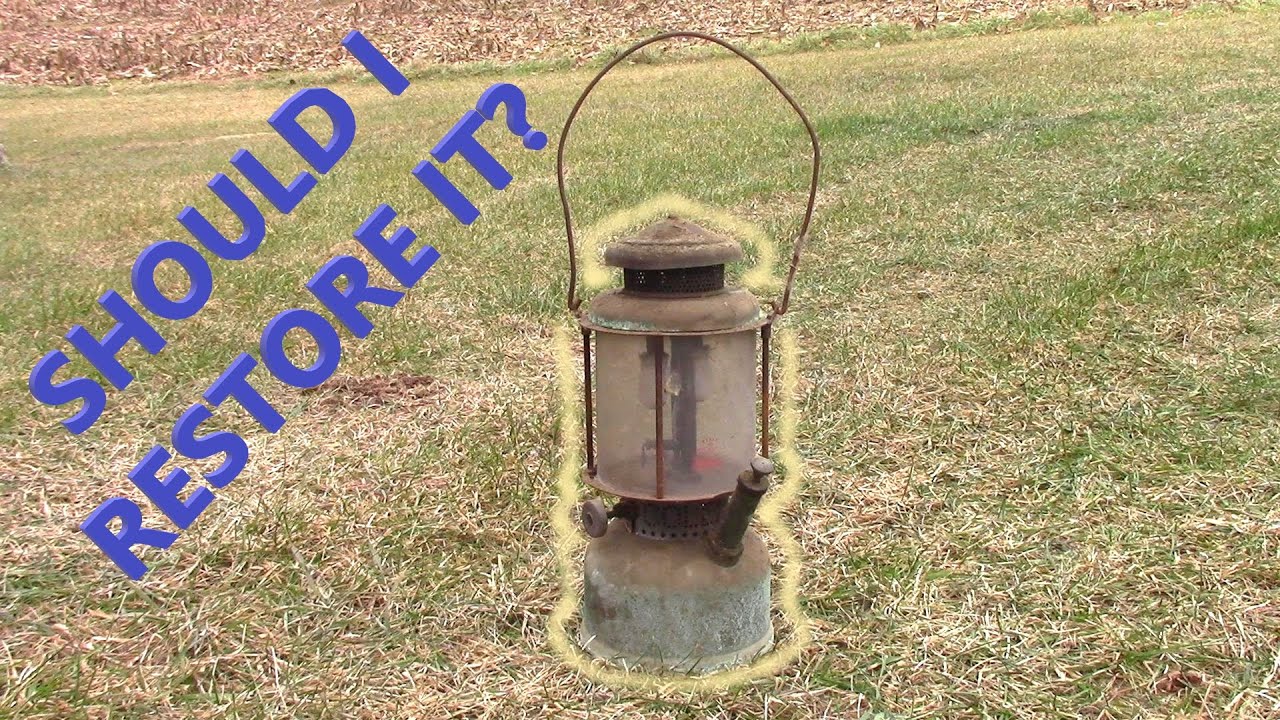Restoring a Coleman Lantern -- Part 1 -- Found it in a barn - YouTube