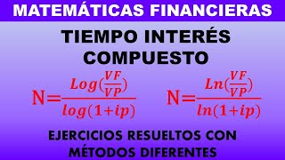 Cálculo de Tiempo en Interés Compuesto  / Matemáticas Financieras / Problemas Resueltos
