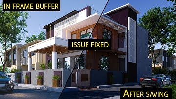 Fix Vray Frame Buffer Image Saving Problem | Basic Solution | Gamma Correction | vray 3ds Max hindi