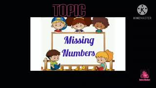 UKG Maths Missing Numbers
