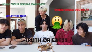 DIRTY TRUTH OR EAT *CRICKETS EDITION* !!!! (HE THREW UP)