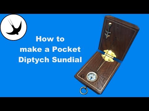 Pocket Sundial : how to make a 16th Century Pocket Diptych Sundial (larp pirate steampunk)