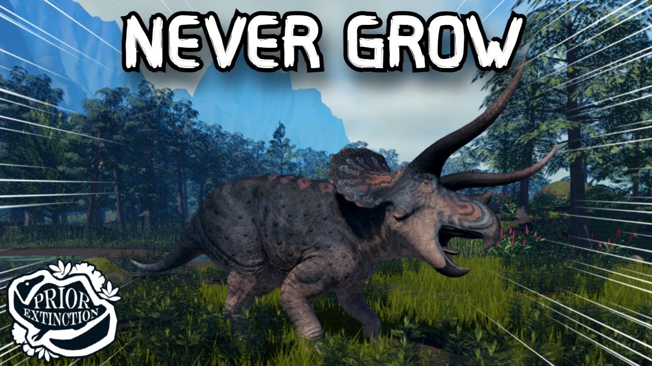 Never Grow Triceratops in Roblox Prior Extinction...