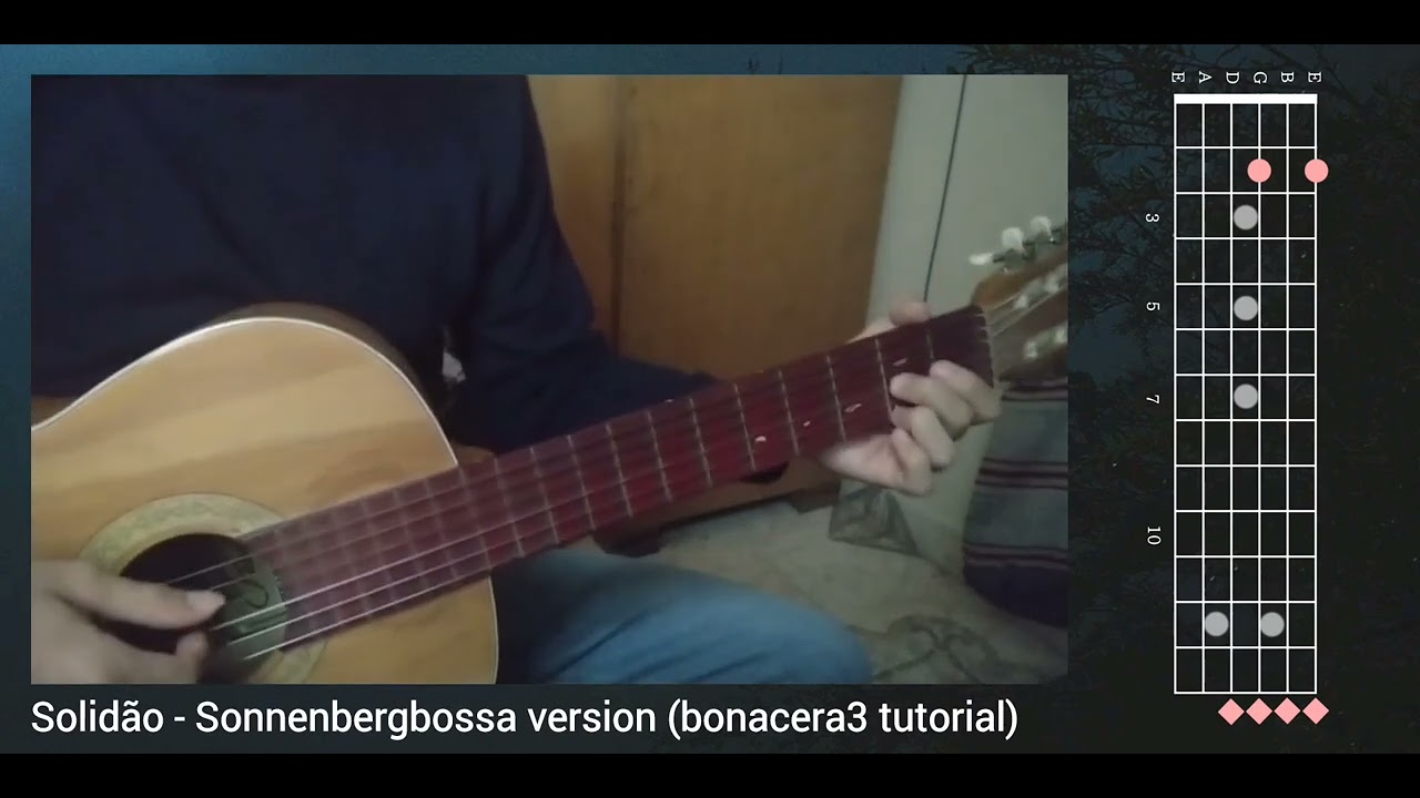 Solidão - Sonnenbergbossa Version (Bossa Nova Guitar Tutorial)