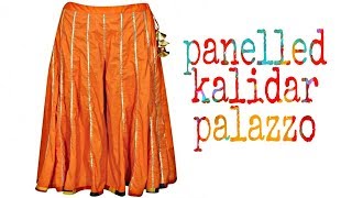 Panelled/kalidar/sharara/skirt style Designer Palazzo[cutting & stitching]