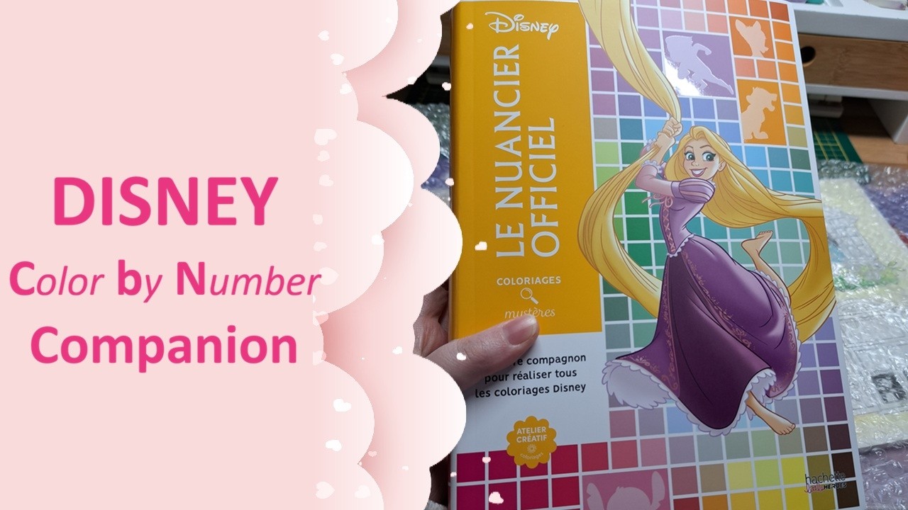 DISNEY - Color by Number - COMPANION book - YouTube