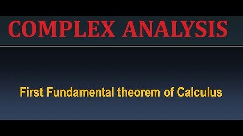 First Fundamental theorem of Calculus #swayamprabha #CH38SP