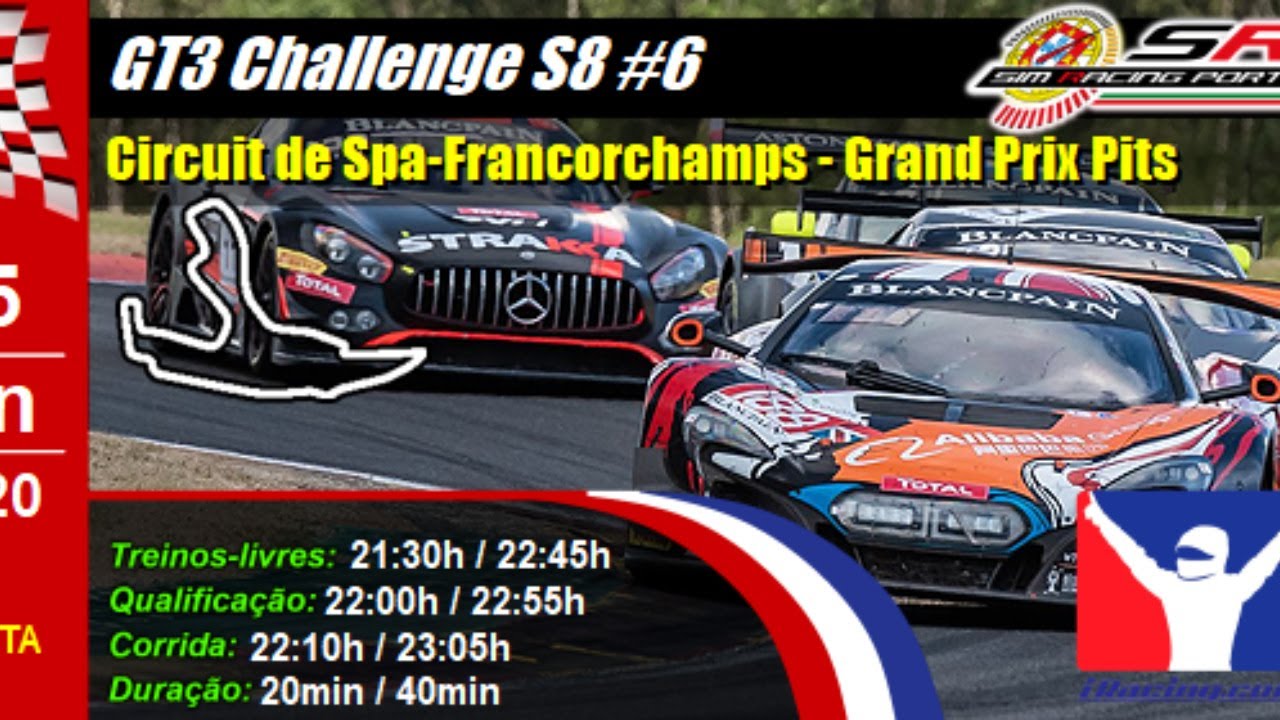 GT3 Challenge S8 #6 - Circuit de Spa-Francorchamps - Grand ...