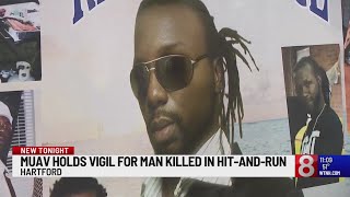 Vigil held to honor life of man fatally struck on Main Street in Hartford