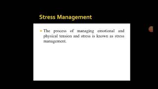 Stress Management- Module 2